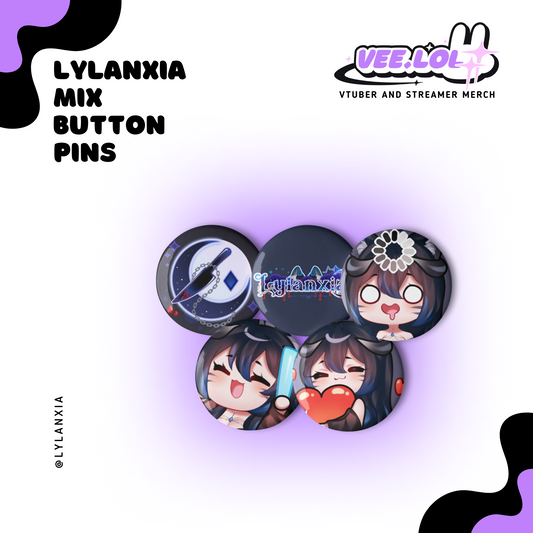 Lylanxia Mix Button Pins