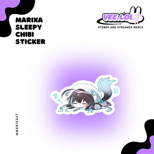 Marixa Sleepy Chibi Sticker