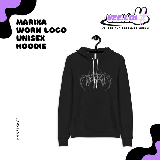 Marixa Worn Logo Unisex Hoodie