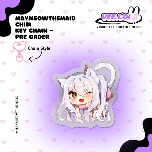 Maymeowthemaid Chibi Key Chain ~ Pre Order