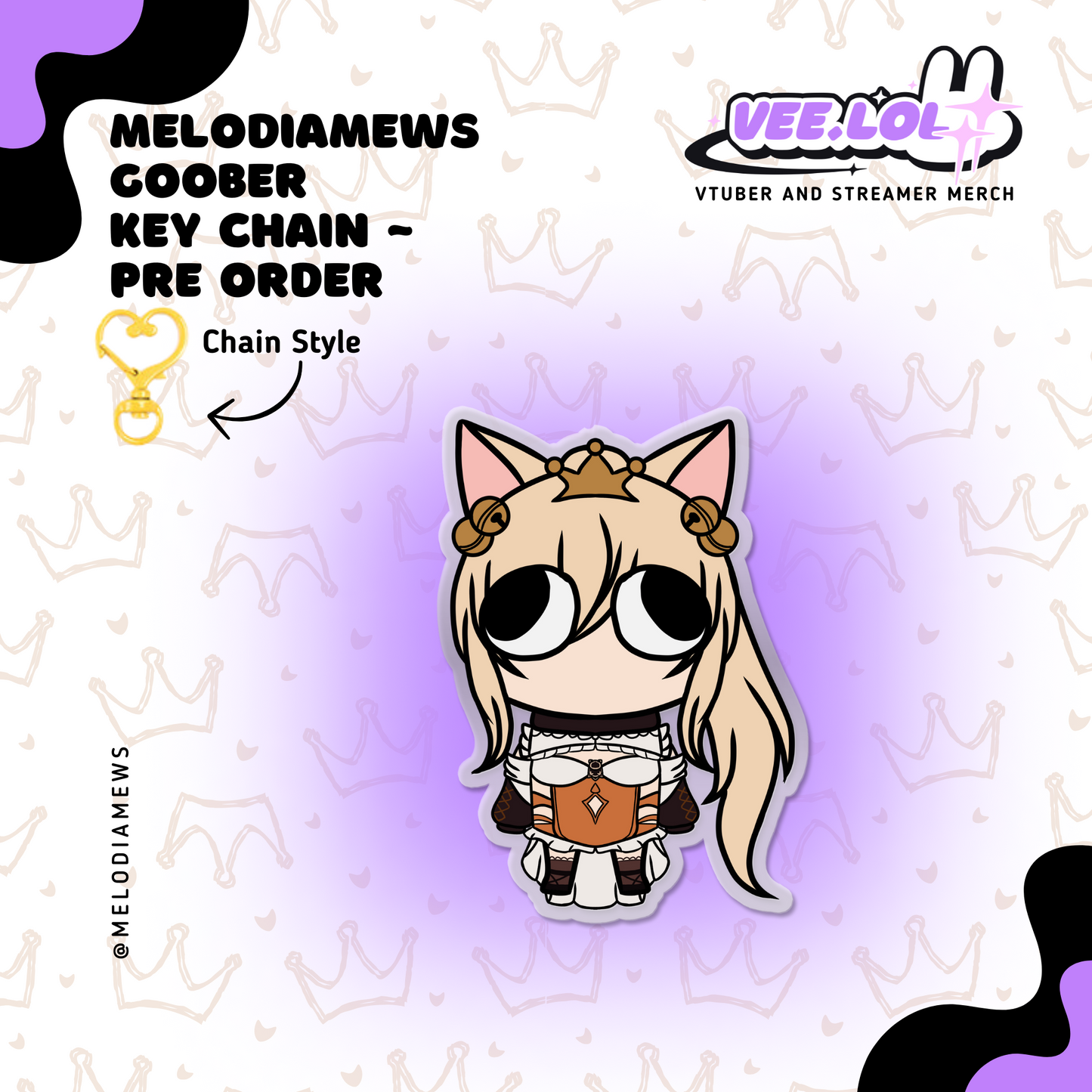 MelodiaMews Goober Key Chain ~ Pre Order