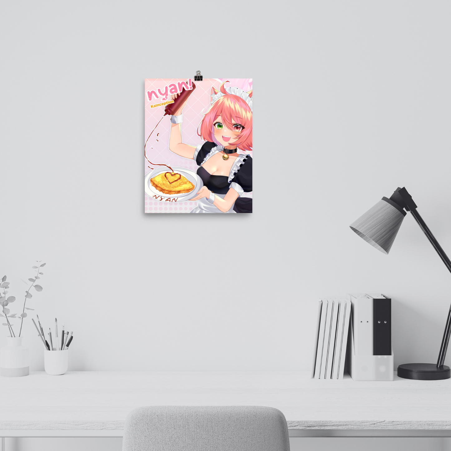 Miraii Signed Nyan Maid Print