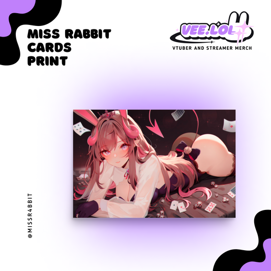 Miss Rabbit Cards Print