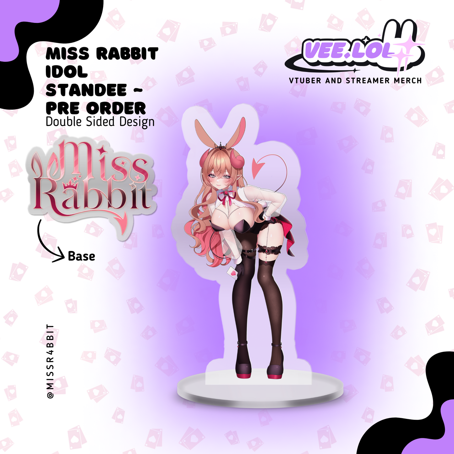 Miss Rabbit Idol Standee ~ Pre Order