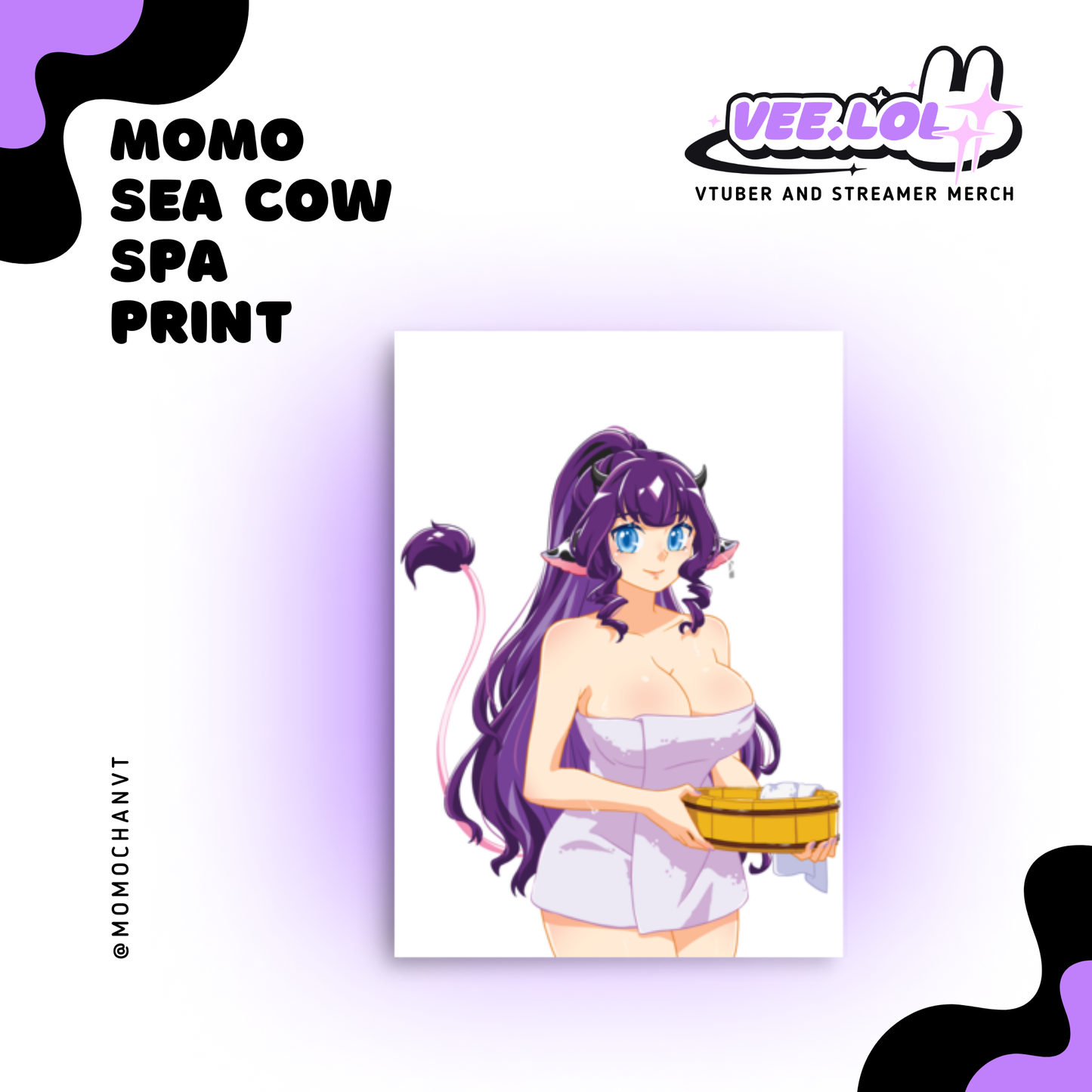 Momo Sea Cow Spa Print