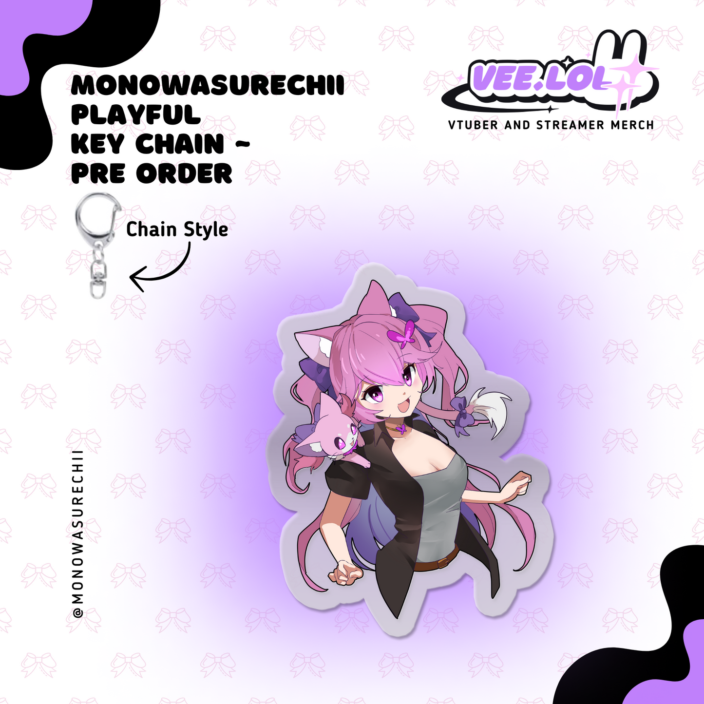 MonowasureChii Playful Key Chain ~ Pre Order