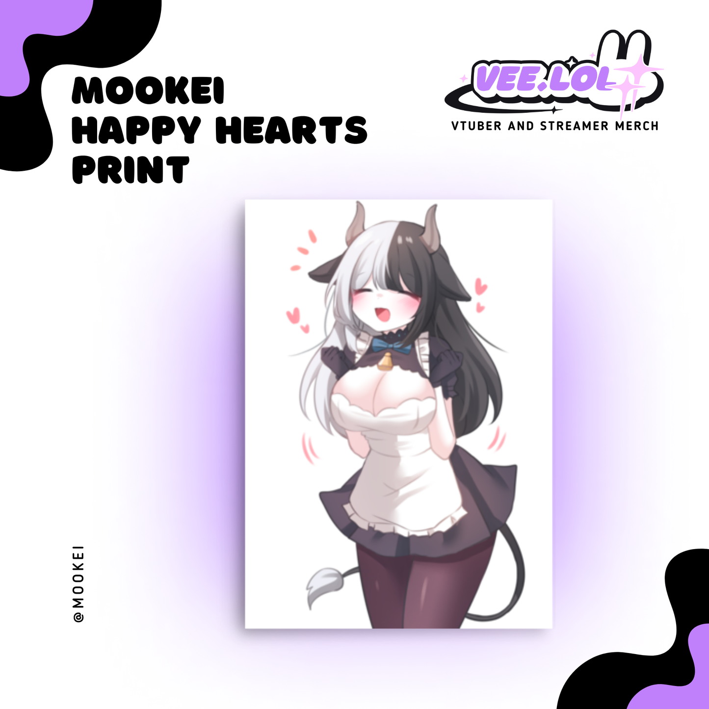 Mookei Happy Hearts Print