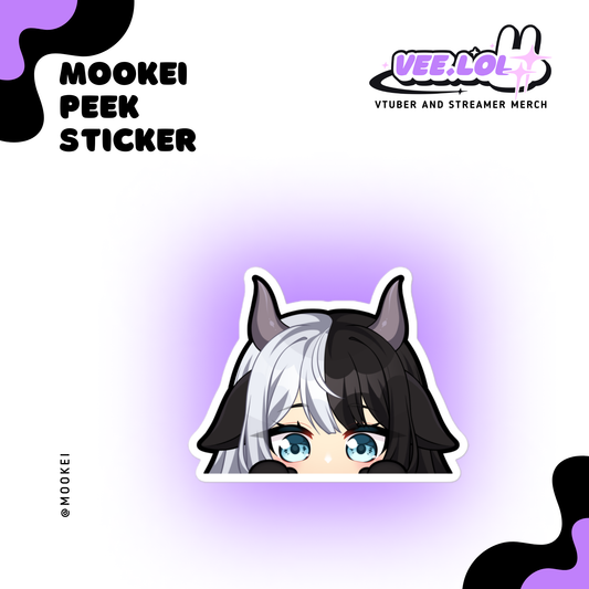 Mookei Peek Sticker