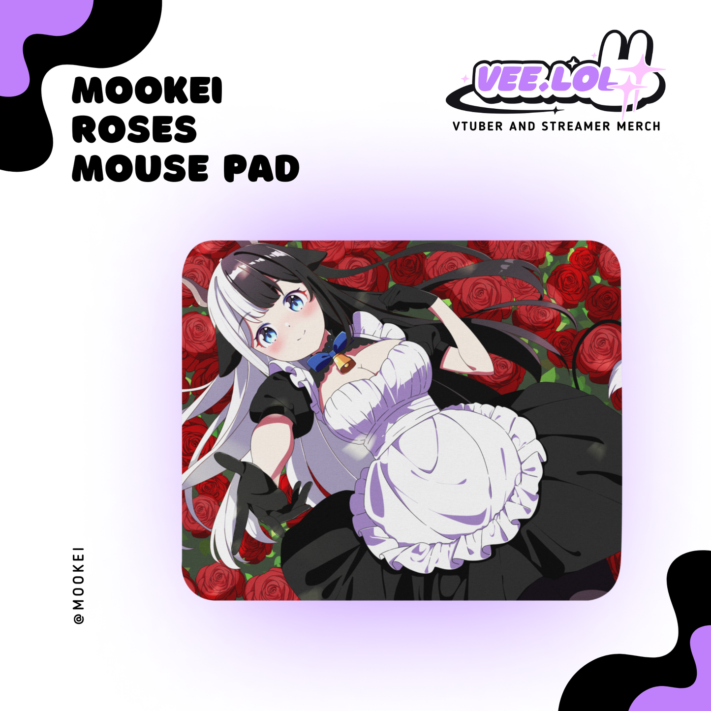 Mookei Roses Mouse Pad