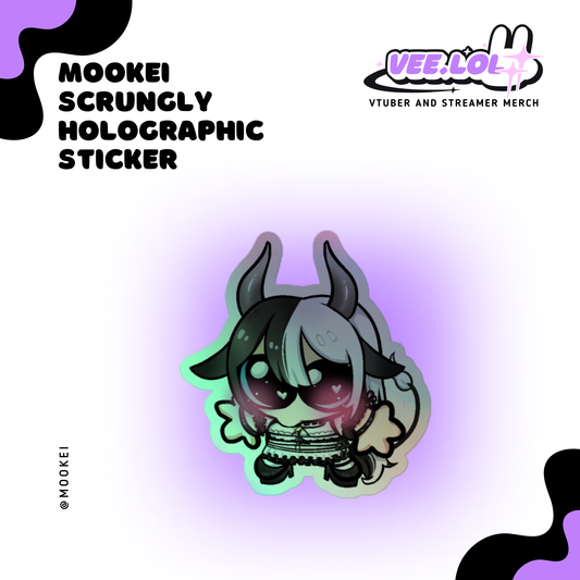 Mookei Scrungly Holographic Sticker