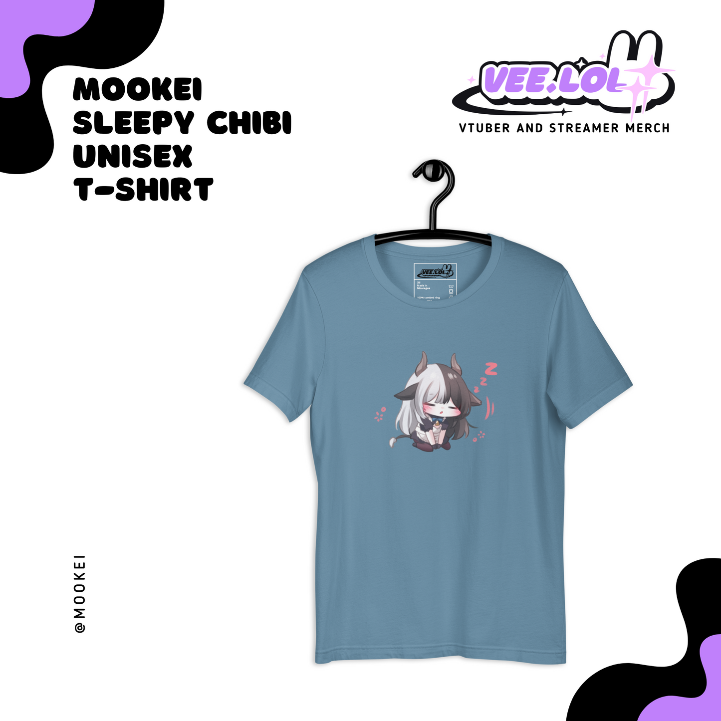 Mookei Sleepy Chibi Unisex T-Shirt