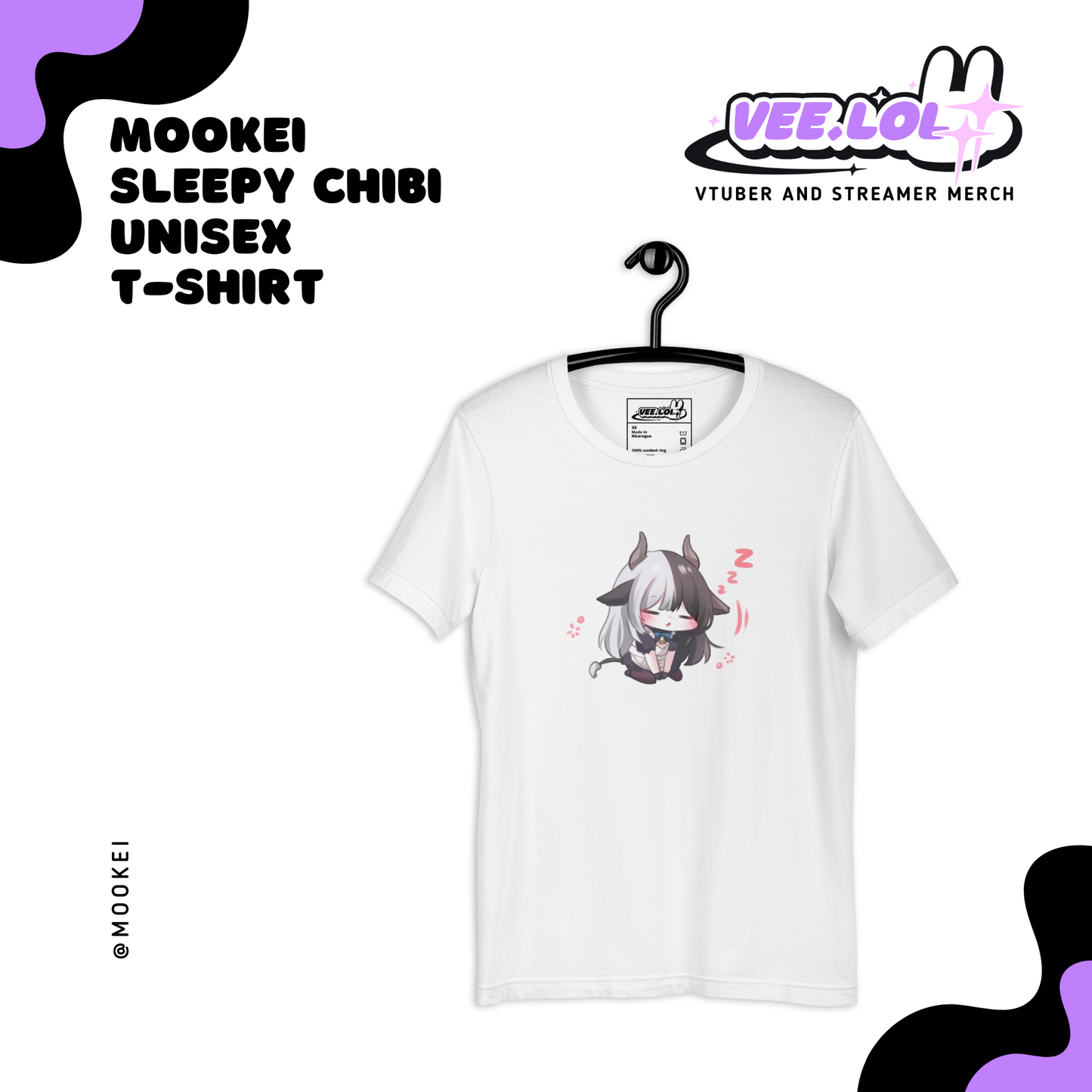 Mookei Sleepy Chibi Unisex T-Shirt