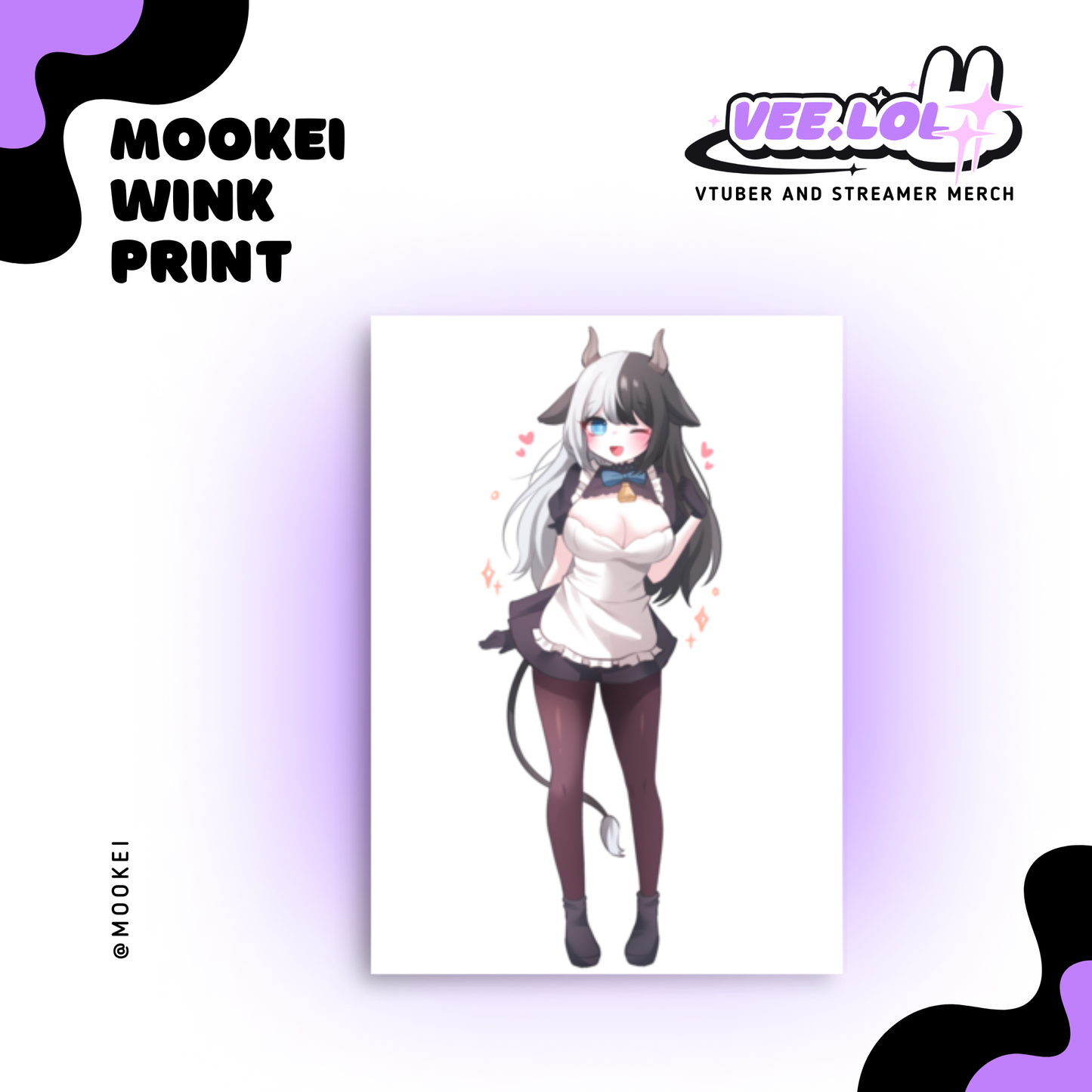 Mookei Wink Print