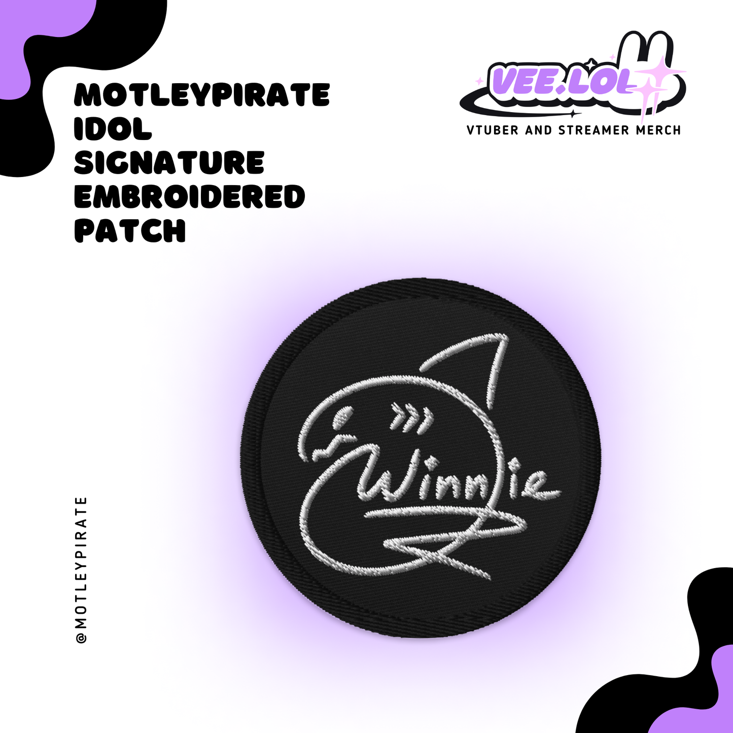 Winnie Idol Signature Embroidered Patch