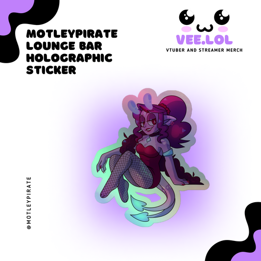 Winnie Lounge Bar Holographic Sticker