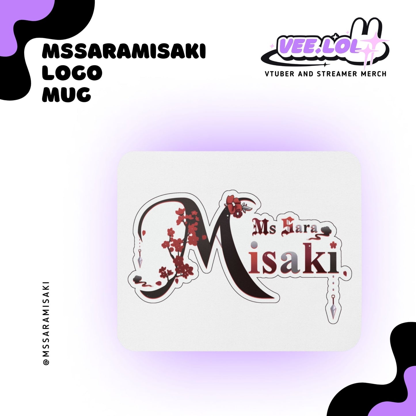 MsSaraMisaki Logo Mouse Pad