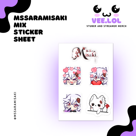 MsSaraMisaki Mix Sticker Sheet