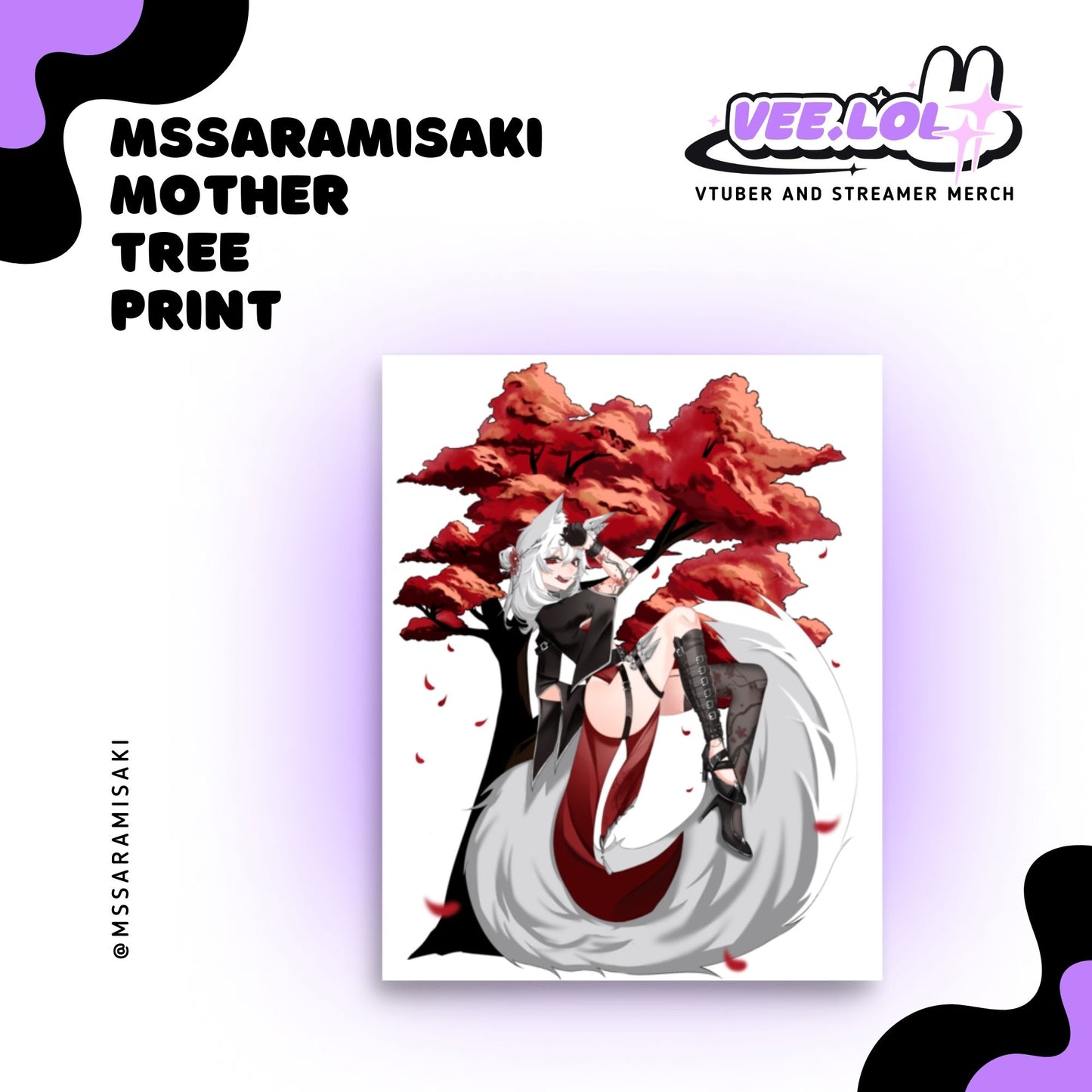 MsSaraMisaki Mother Tree Print