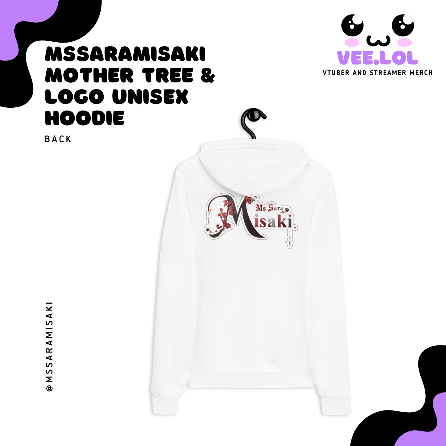 MsSaraMisaki Mother Tree & Logo Unisex Hoodie