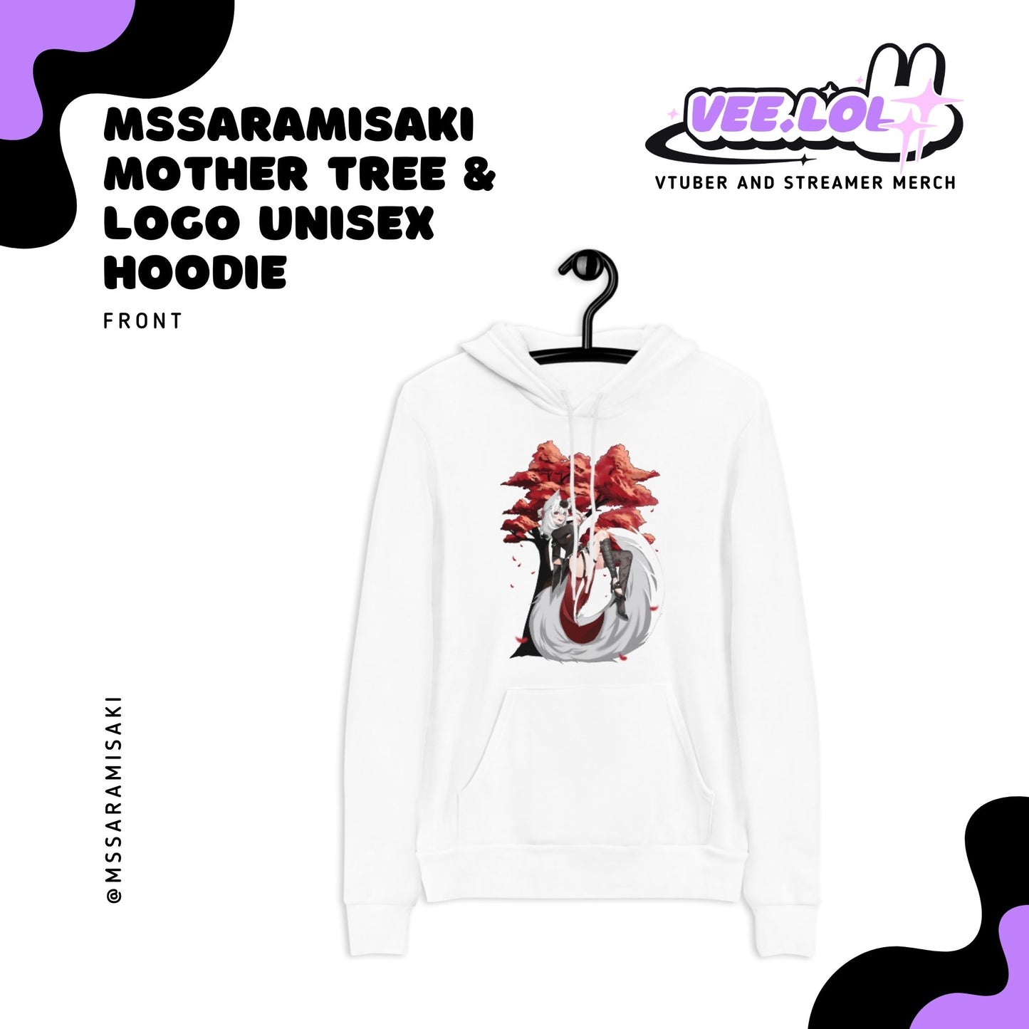 MsSaraMisaki Mother Tree & Logo Unisex Hoodie