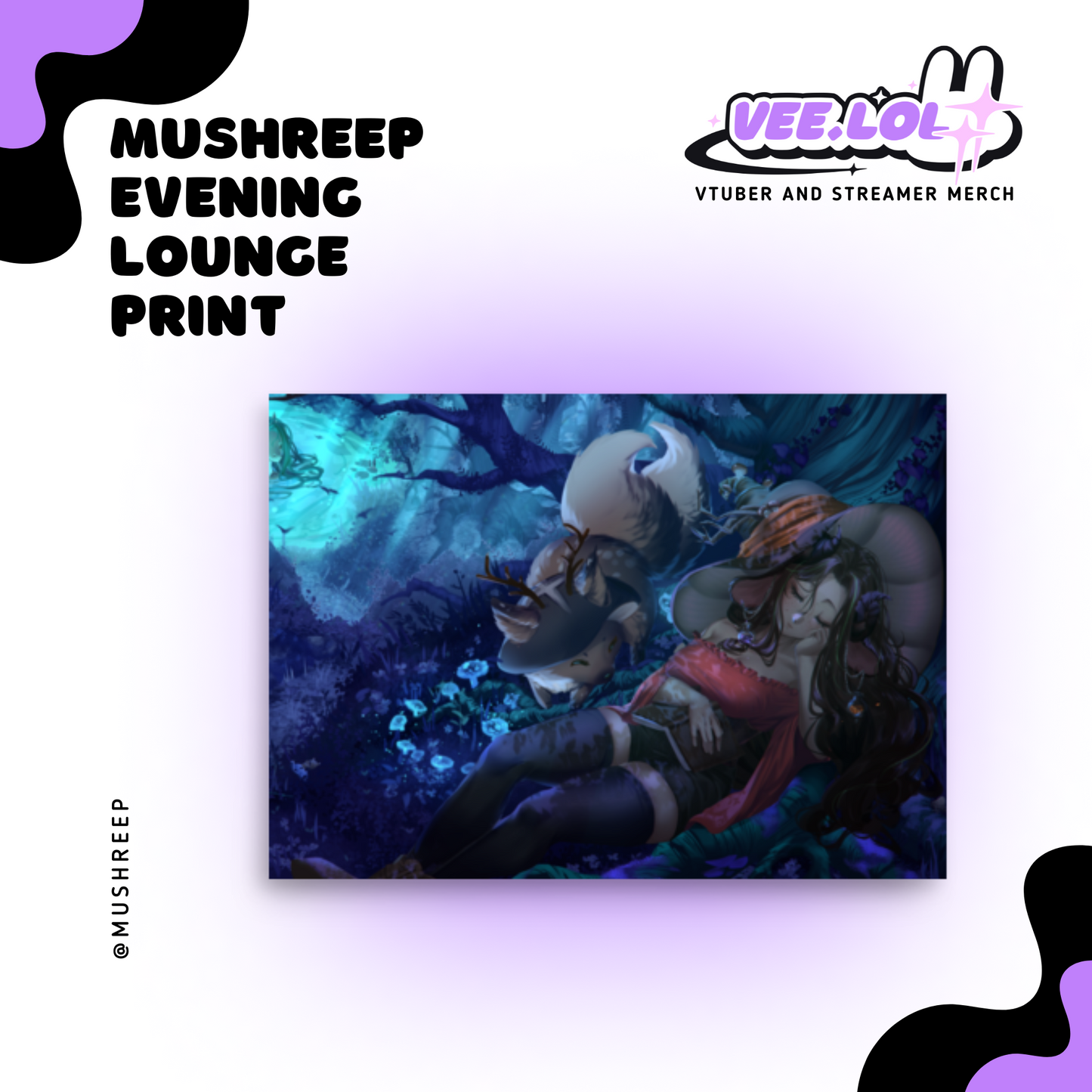 Mushreep Evening Lounge Print