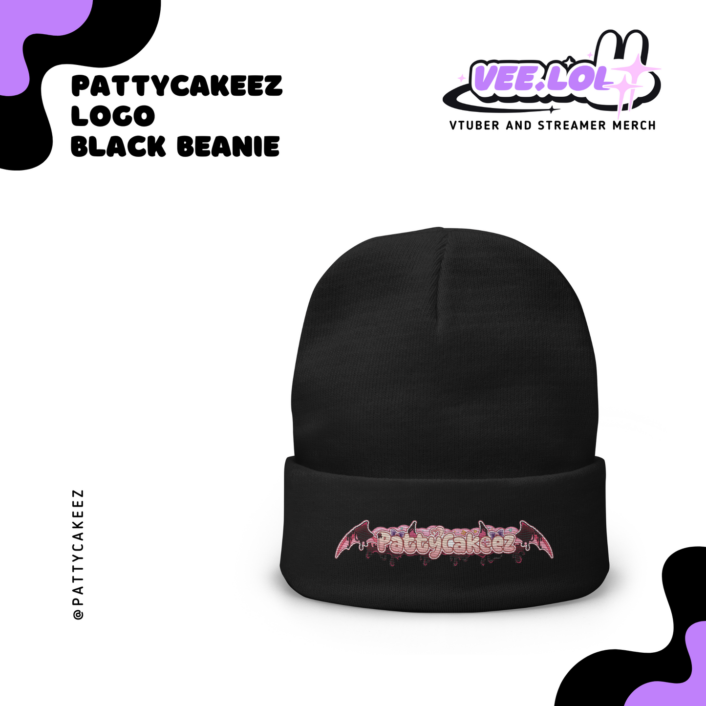 PattyCakeez Logo Beanie