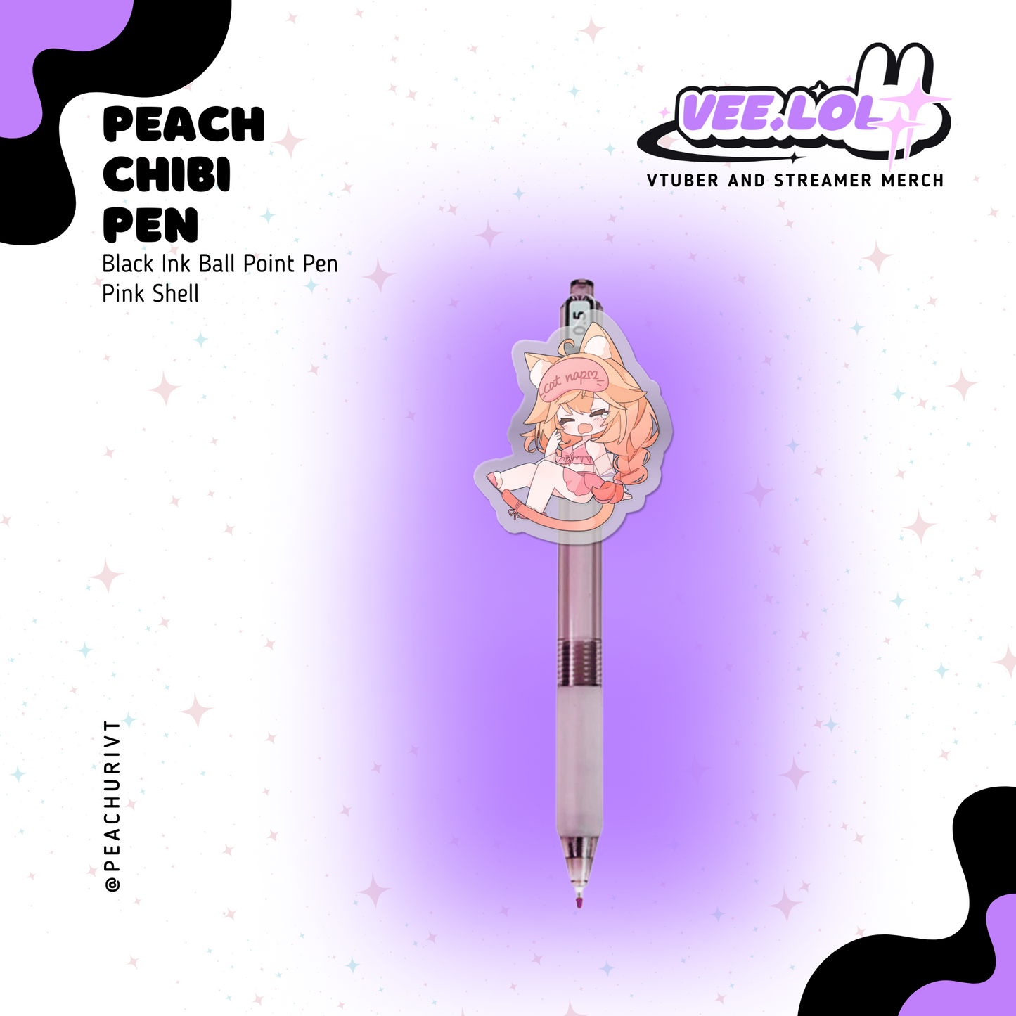 Peach Chibi Pen
