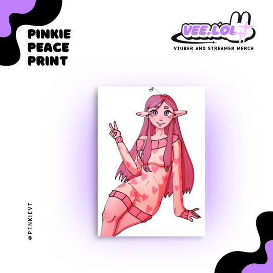 Pinkie Peace Print