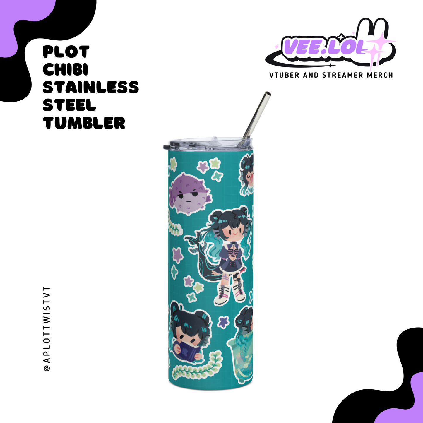 Plot Chibi Stainless Steel Tumbler