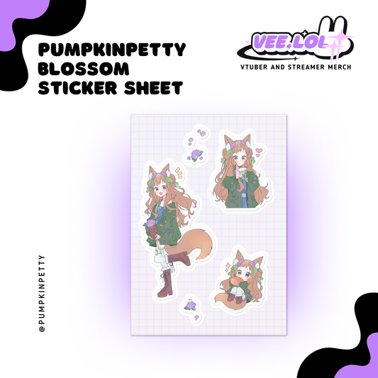 PumpkinPetty Blossom Sticker Sheet