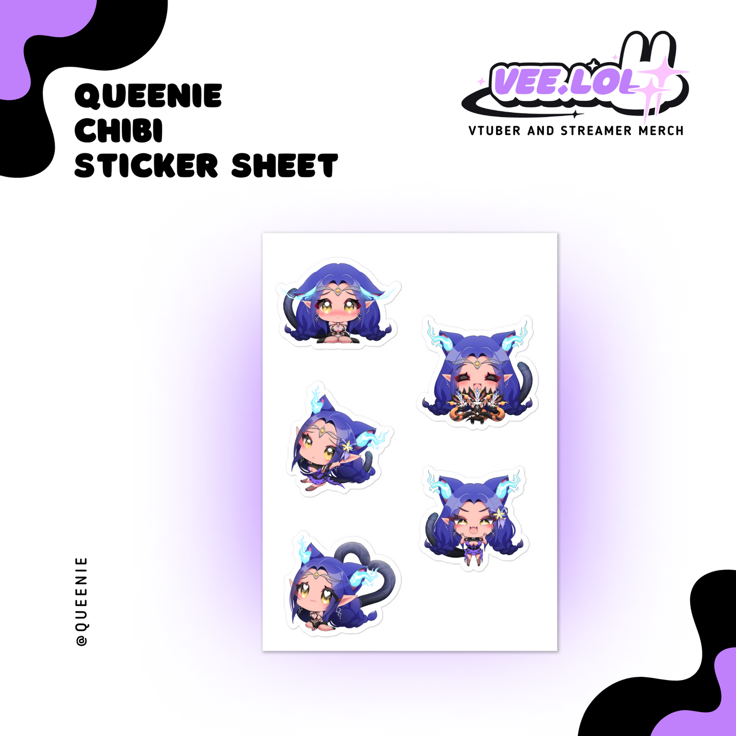 Queenie Chibi Sticker Sheet