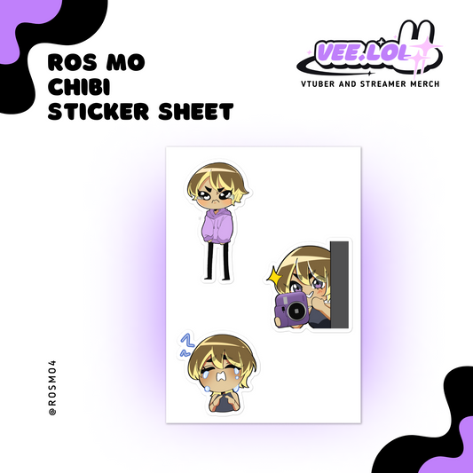 Ros Mo Chibi Sticker Sheet