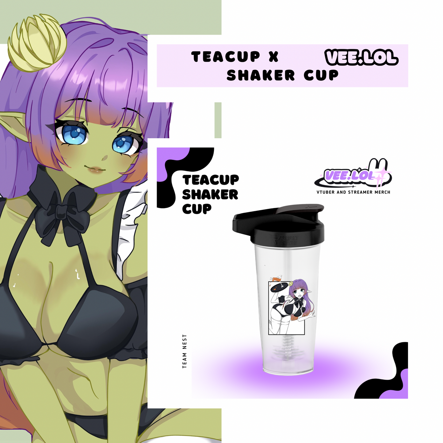 Teacup Shaker Cup ~ Pre Order