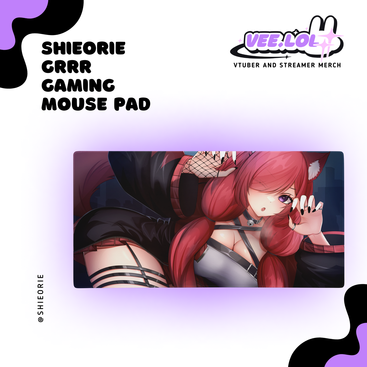 Shieorie Grrr Gaming Mouse Pad