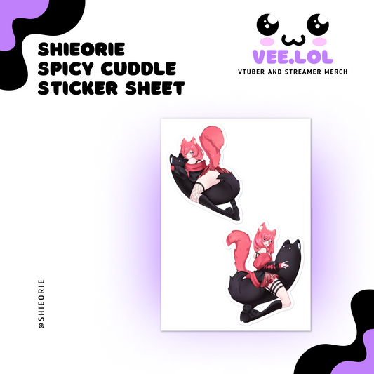 Shieorie Spicy Cuddle Sticker Sheet