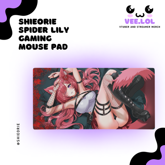 Shieorie Spider Lily Gaming Mouse Pad