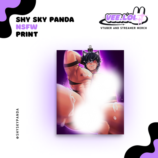 Shy Sky Panda NSFW Print