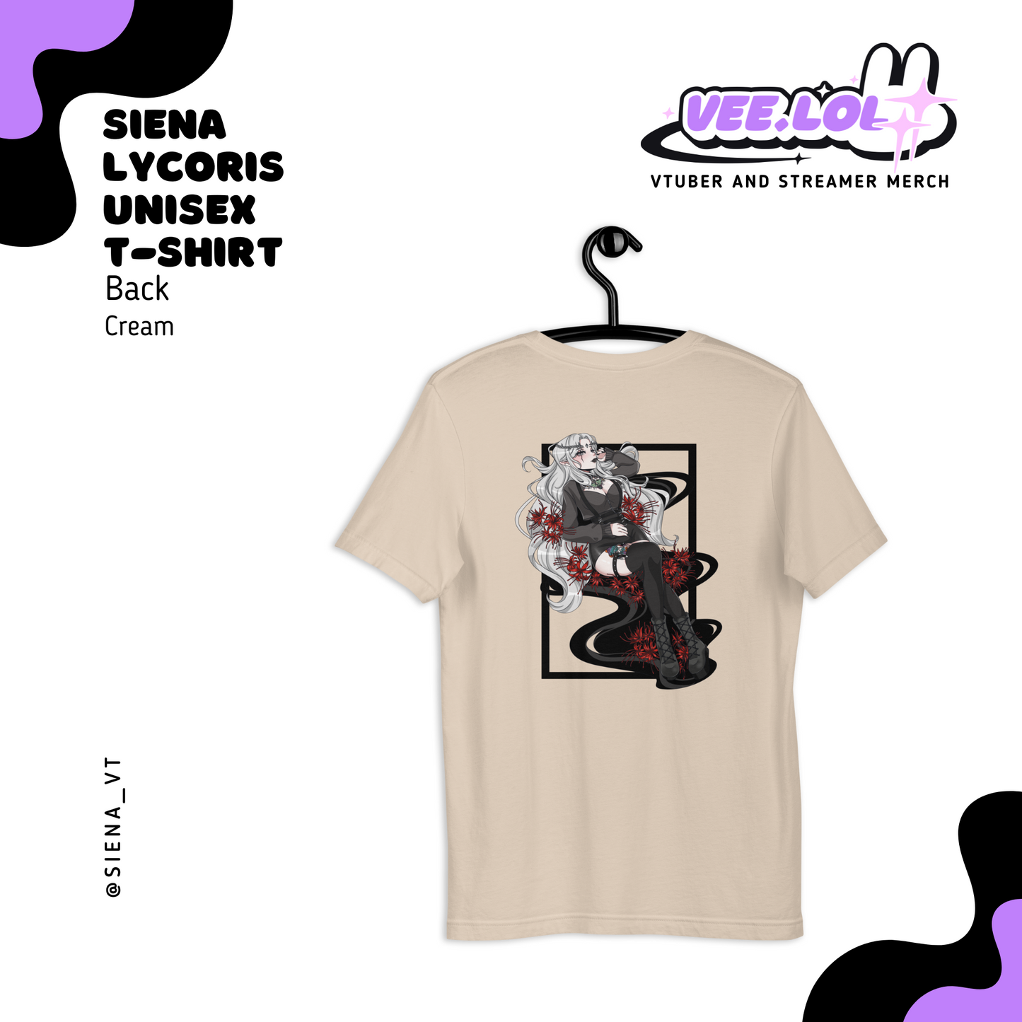 Siena Lycoris Unisex T-Shirt Cream