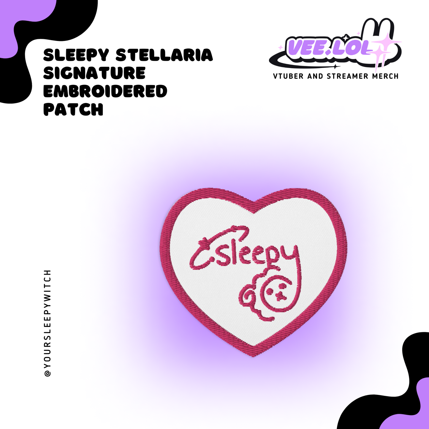 Sleepy Stellaria Signature Embroidered Patch