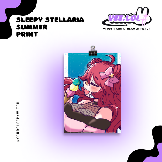 Sleepy Stellaria Summer Print