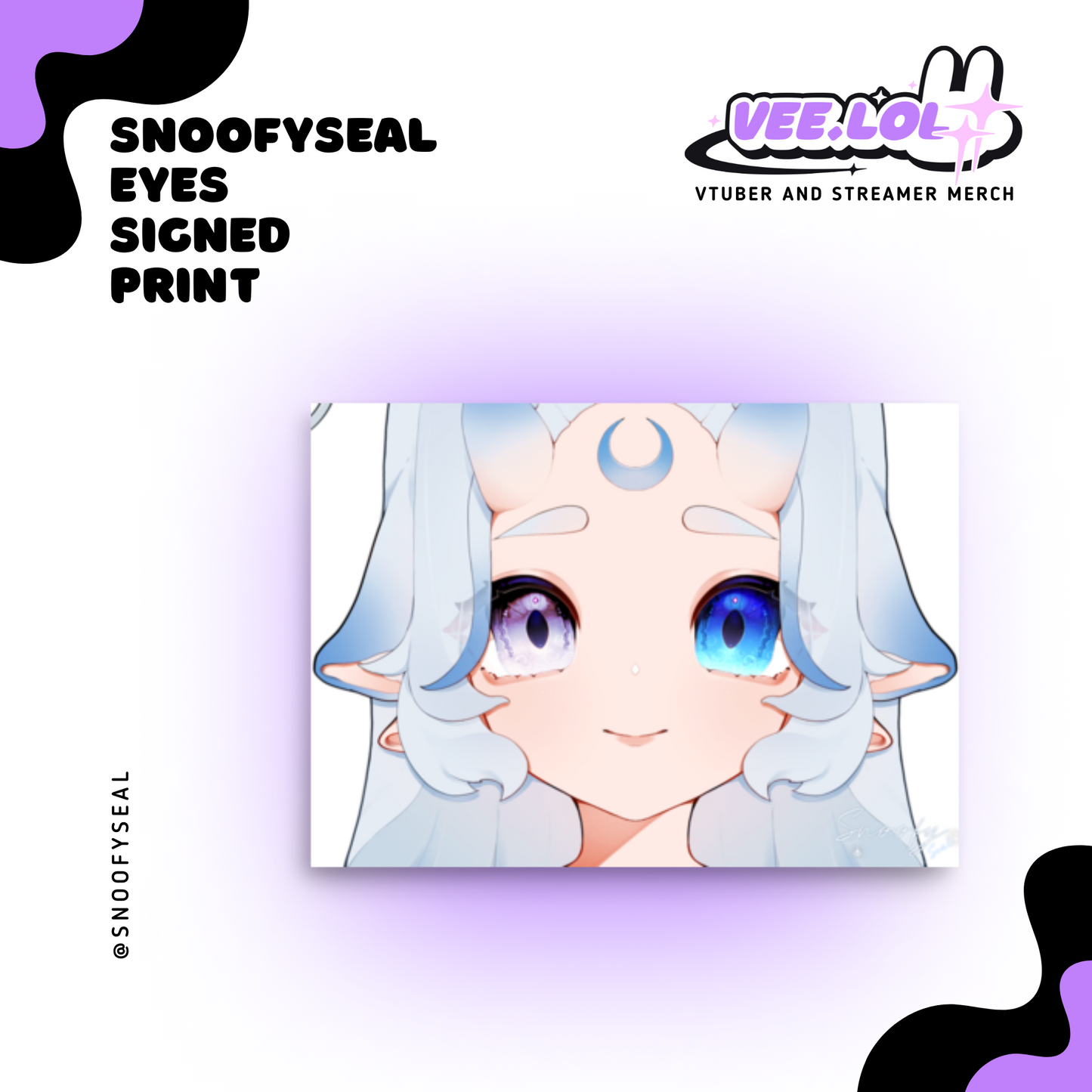 snoofyseal Eyes Signed Print