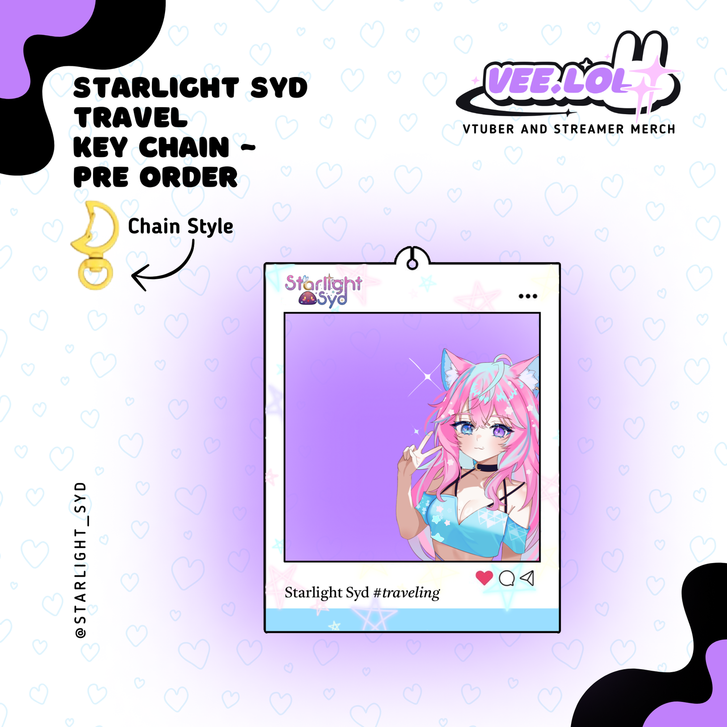 Starlight Syd Travel Key Chain ~ Pre Order