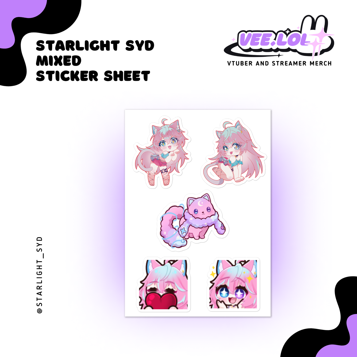 Starlight Syd Mixed Sticker Sheet