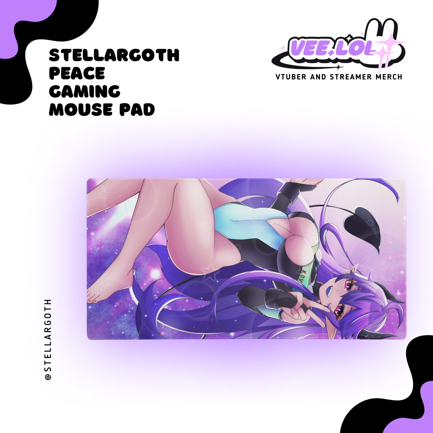 StellarGoth Peace Gaming Mouse Pad