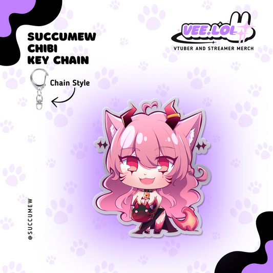 Succumew Chibi Keychain