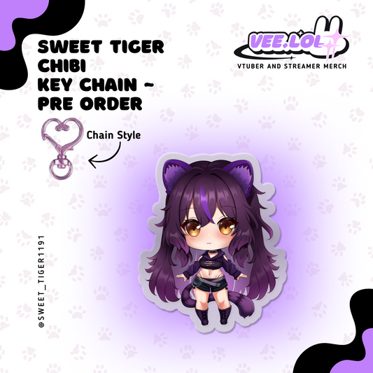 Sweet Tiger Chibi Key Chain ~ Pre Order