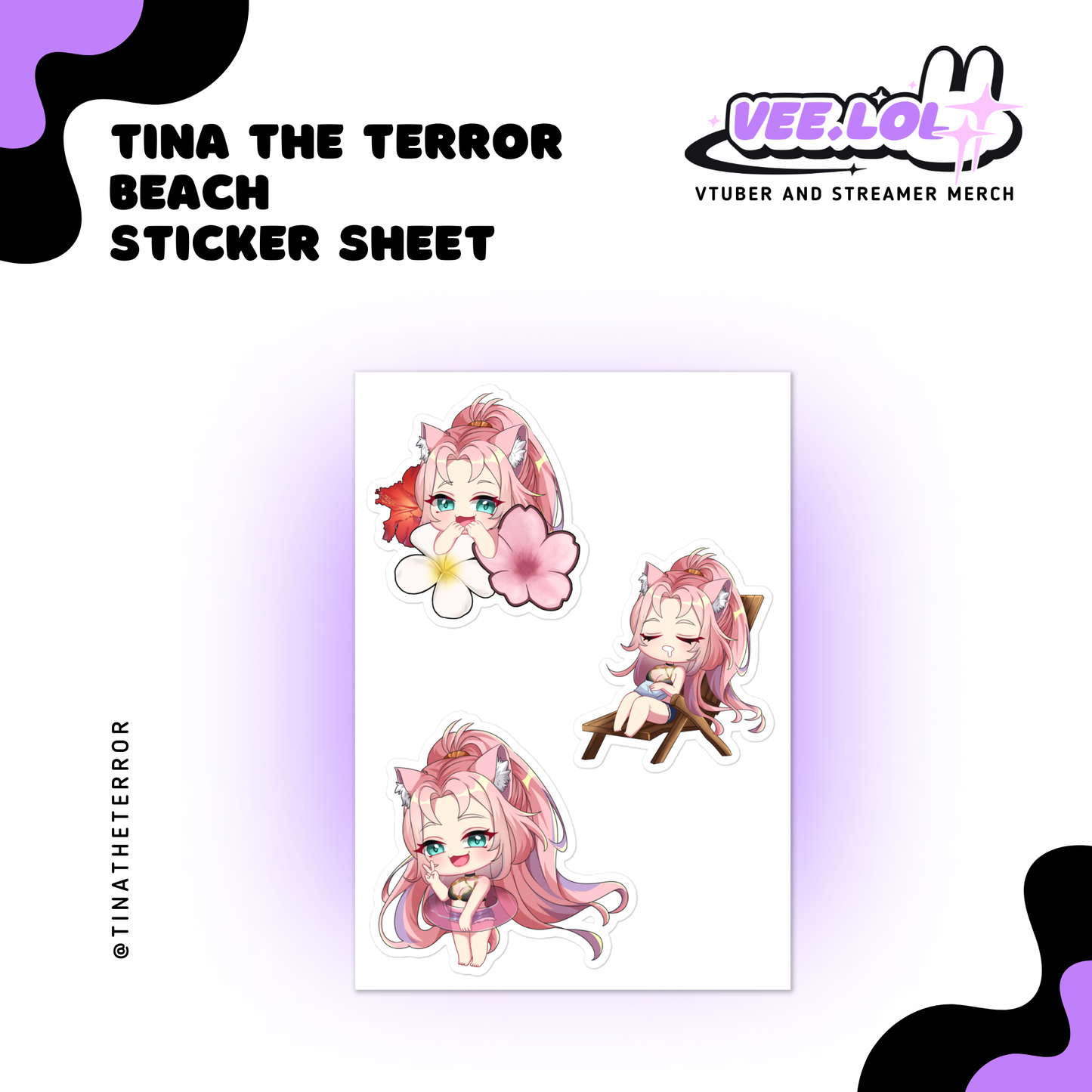 Tina The Terror Sticker Sheet