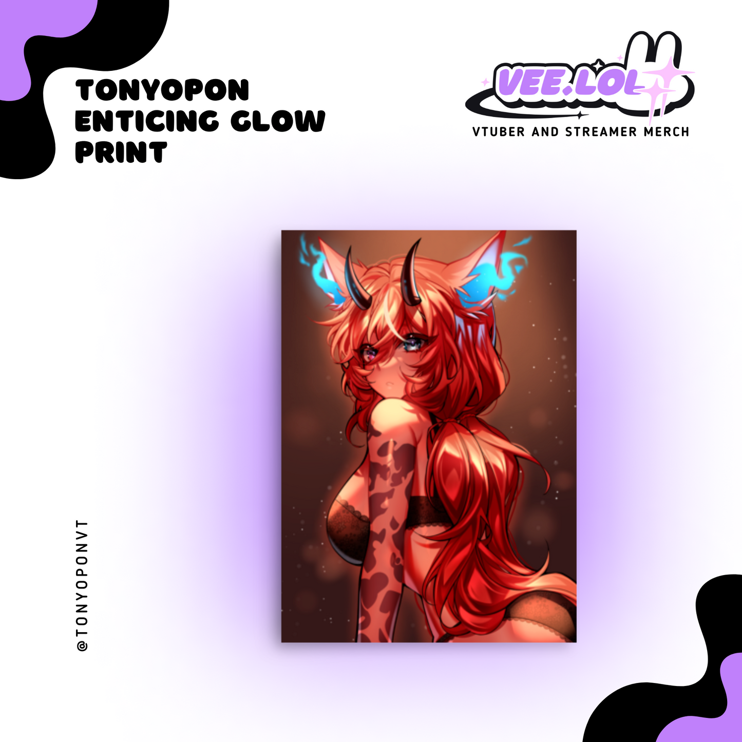 Tonyopon Enticing Glow Print