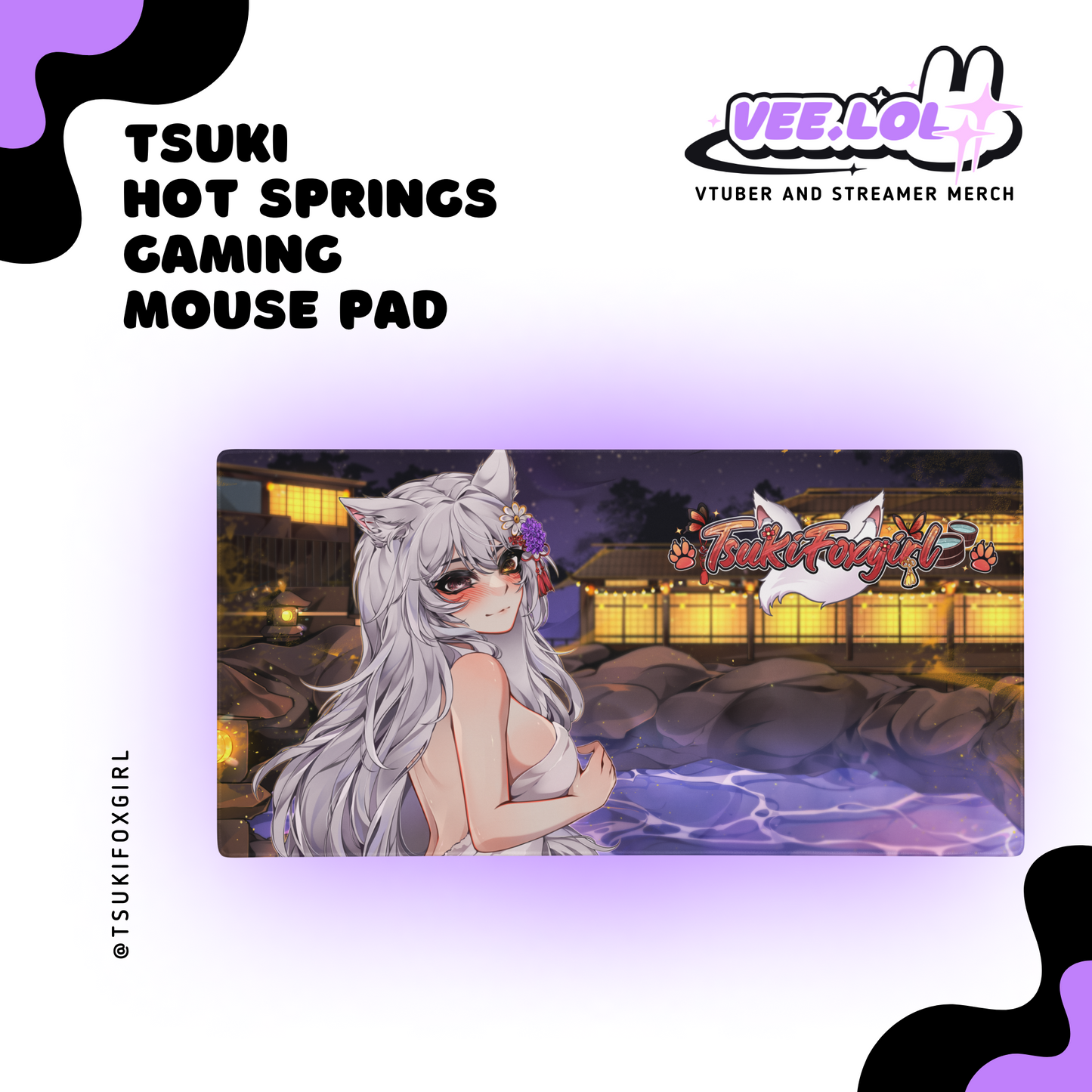 Tsuki Hot Springs Gaming Mouse Pad