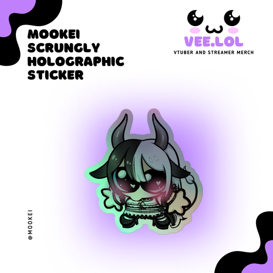 Mookei Scrungly Holographic Sticker